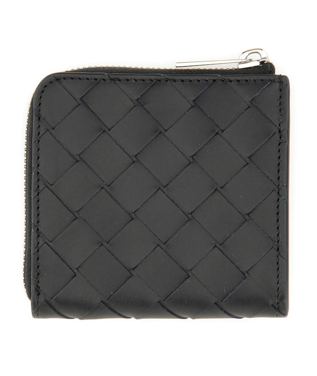 BOTTEGA VENETA Черный кожаный кошелек, фото 2