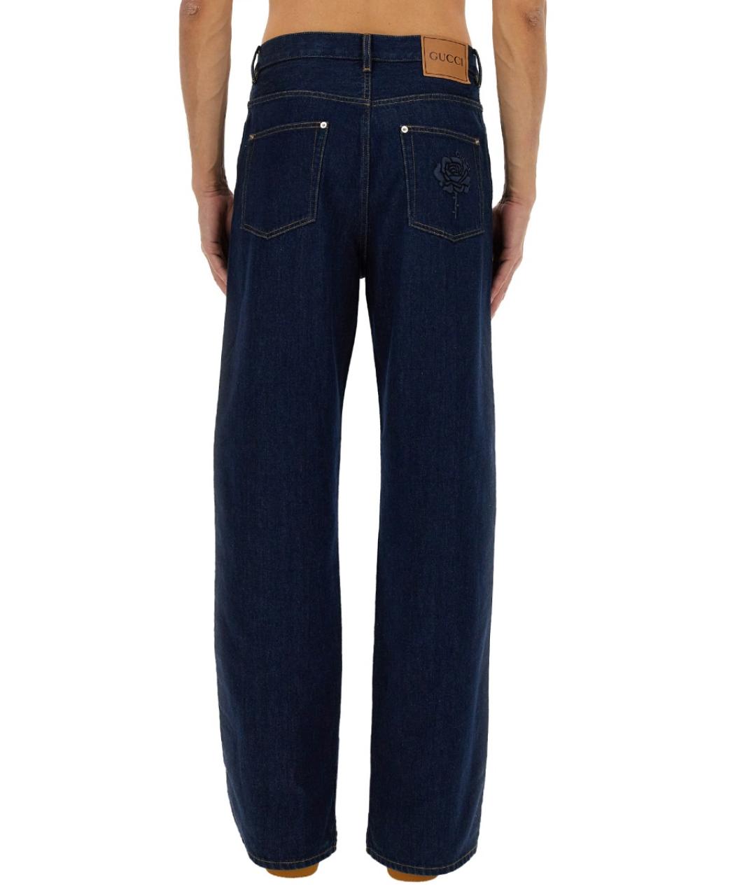 GUCCI Синие прямые джинсы, фото 4