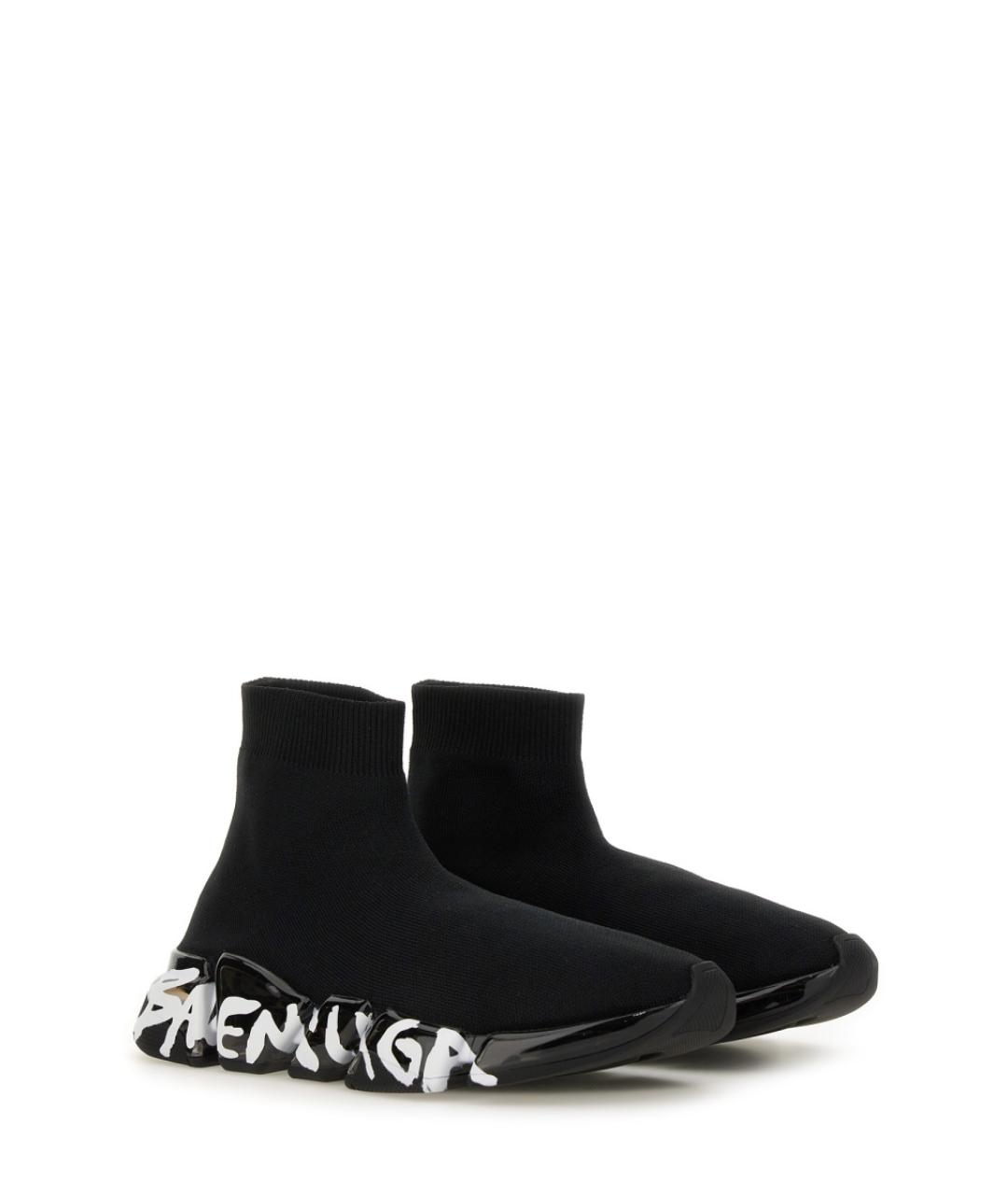 BALENCIAGA Черные синтетические кроссовки, фото 2