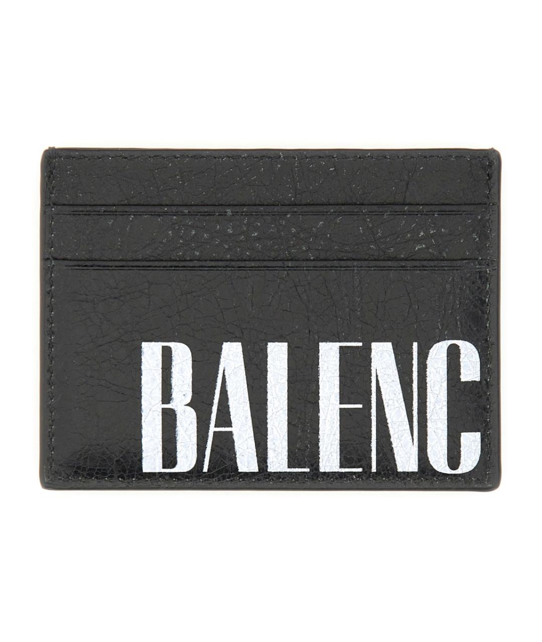 BALENCIAGA Черный кожаный кардхолдер, фото 1