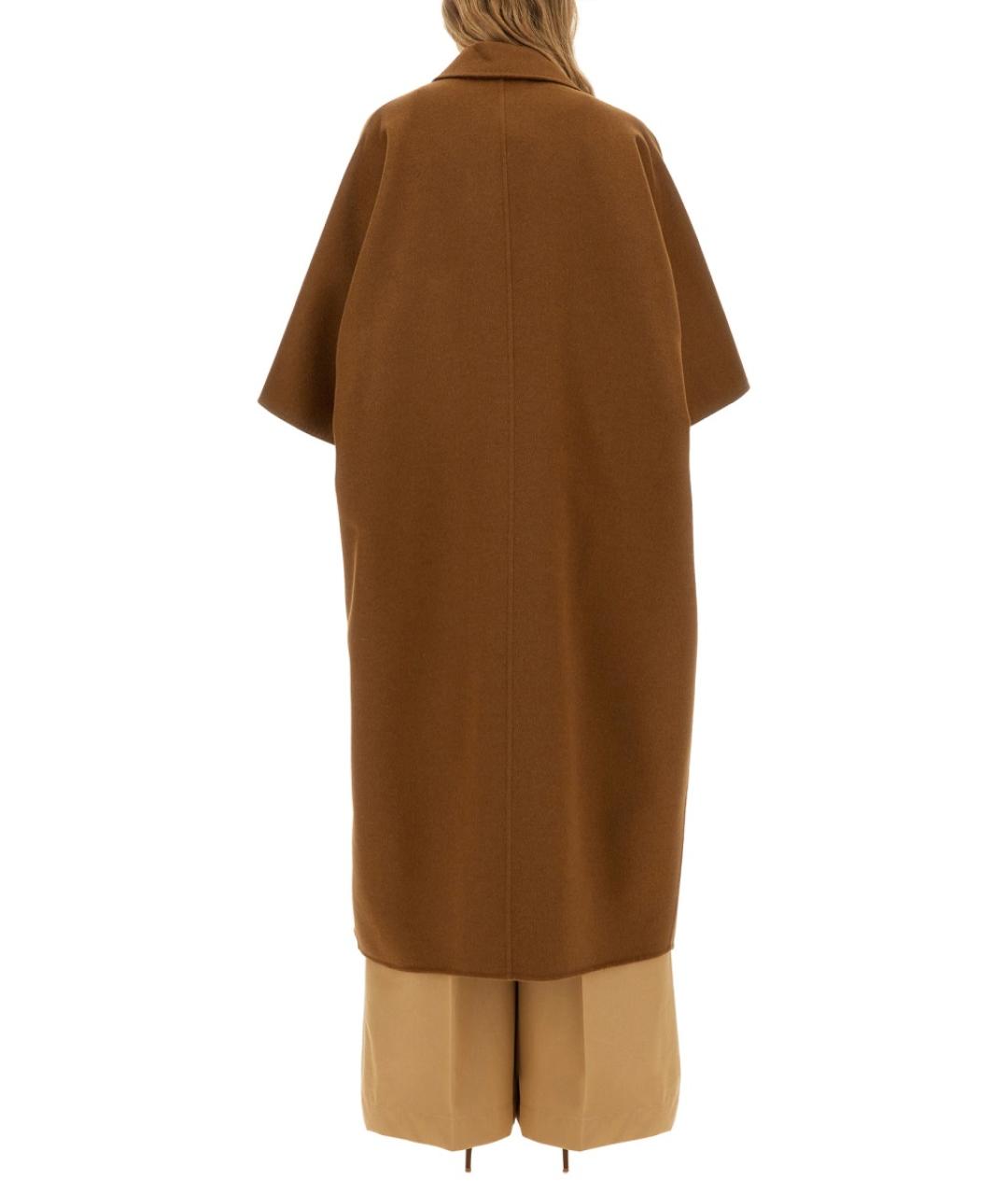 MAX MARA Коричневое шерстяное пальто, фото 3