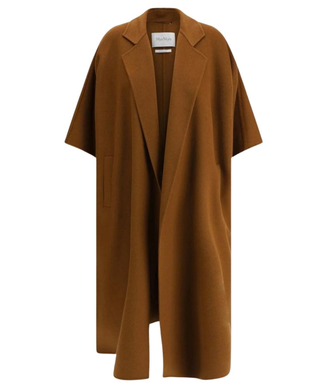 MAX MARA Коричневое шерстяное пальто, фото 5