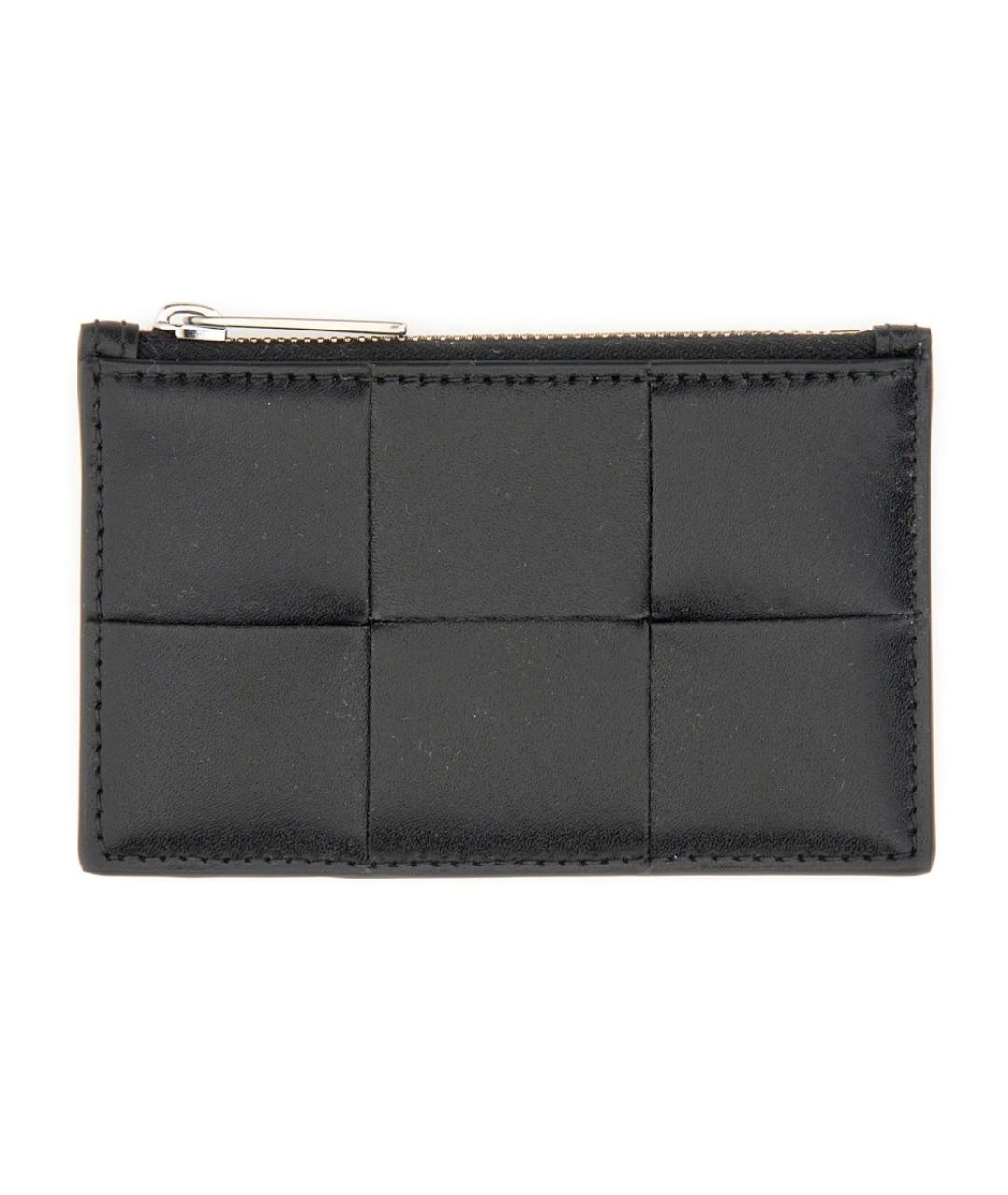 BOTTEGA VENETA Черный кожаный кардхолдер, фото 1