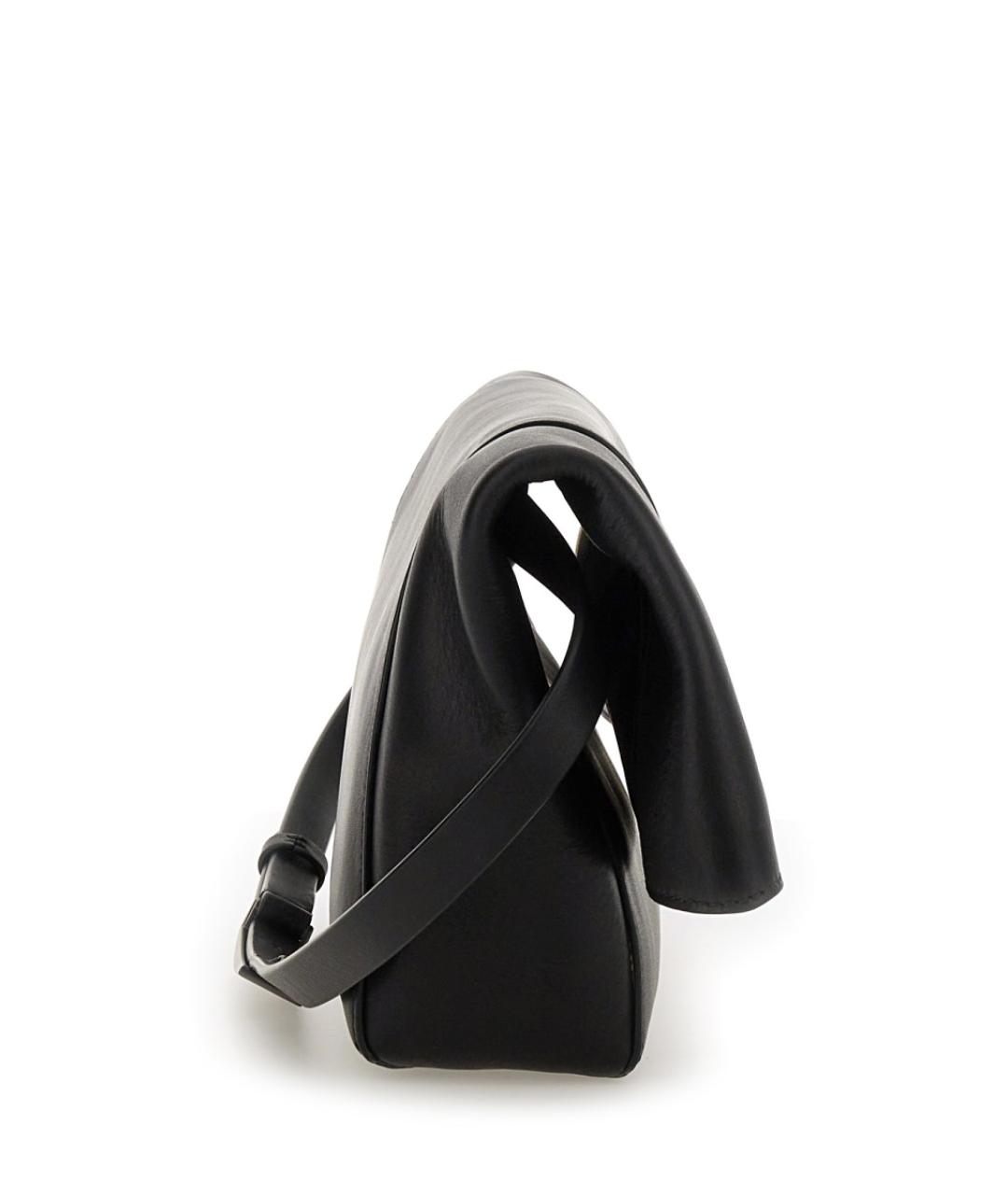 MAX MARA Черная кожаная сумка через плечо, фото 4