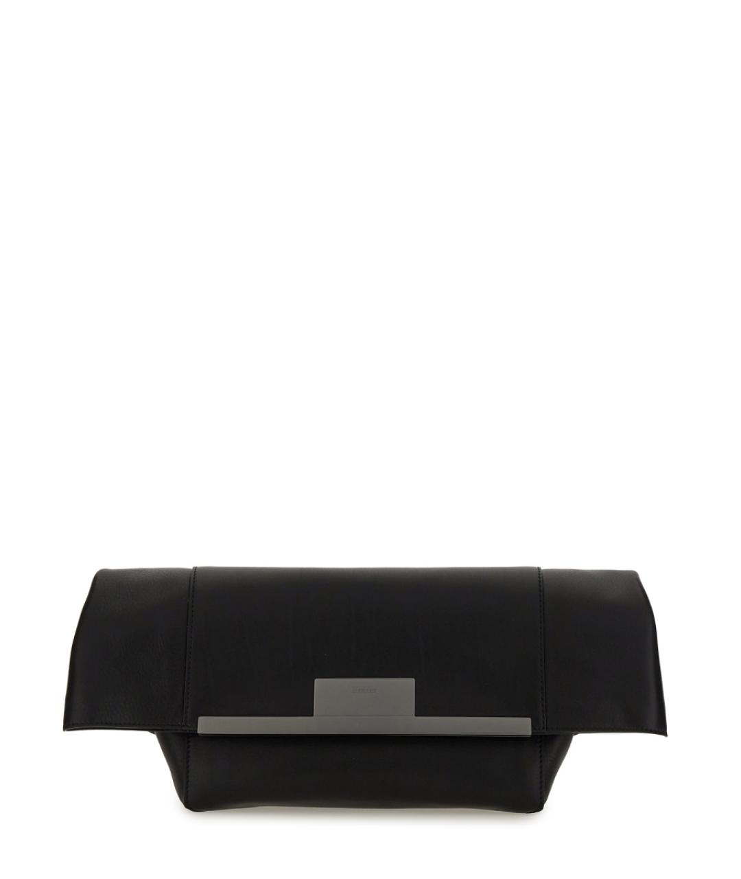 MAX MARA Черная кожаная сумка через плечо, фото 1