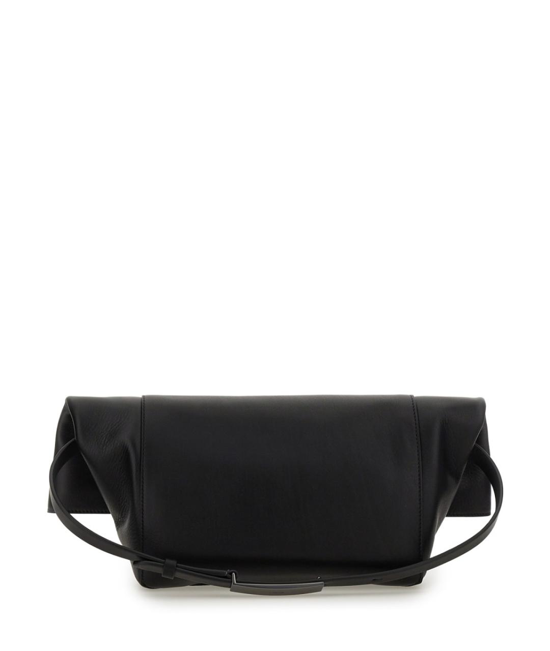 MAX MARA Черная кожаная сумка через плечо, фото 3