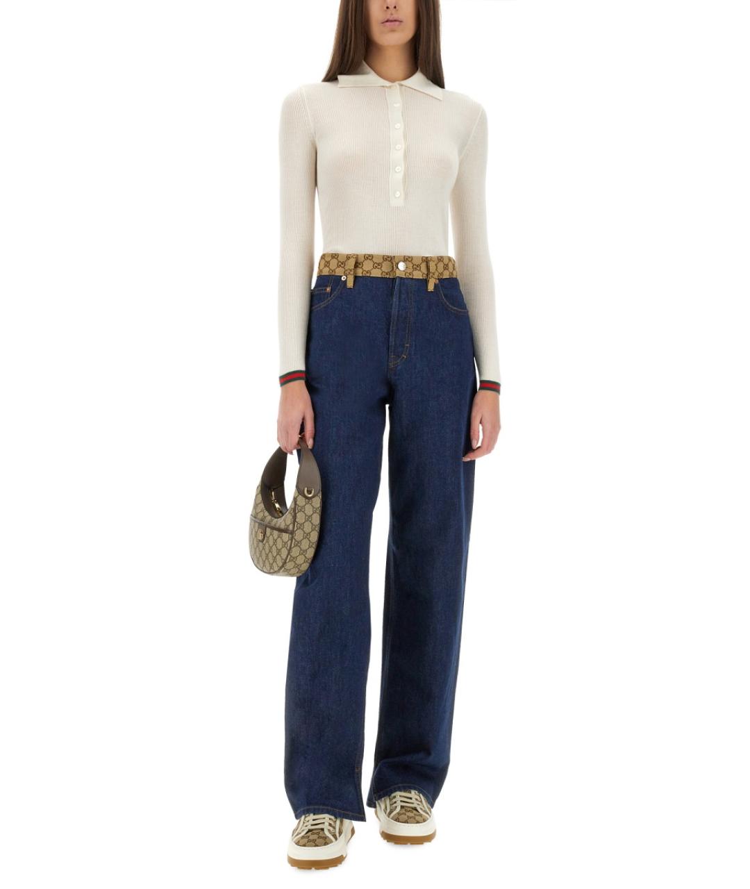 GUCCI Белый кашемировый джемпер / свитер, фото 3