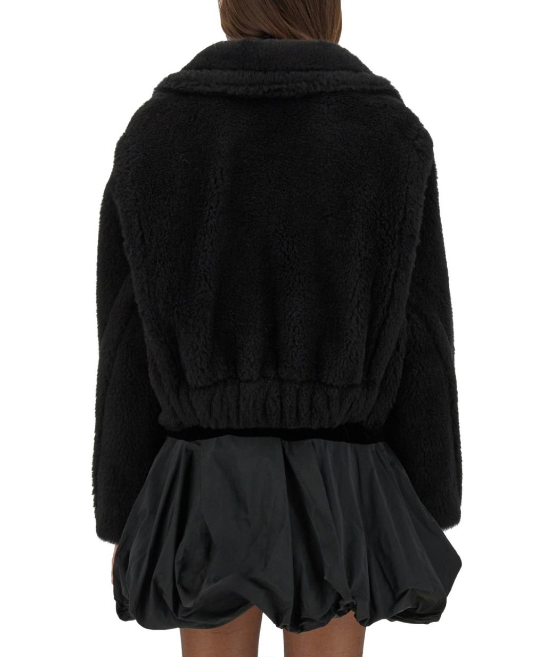 MAX MARA Черный шерстяной тренч/плащ, фото 4