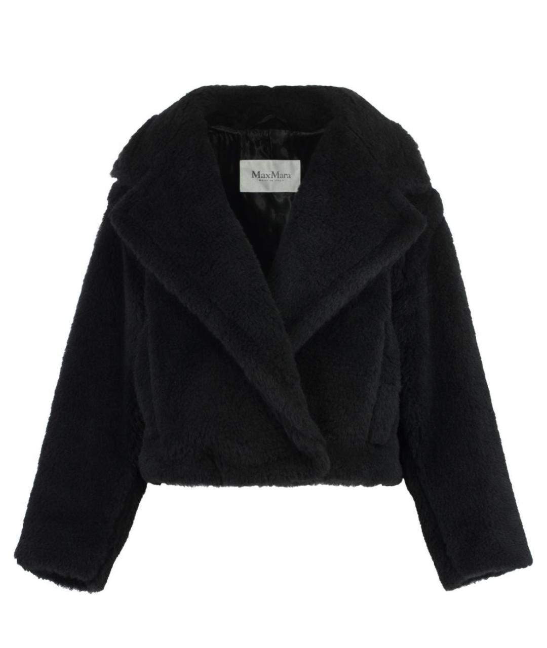 MAX MARA Черный шерстяной тренч/плащ, фото 1