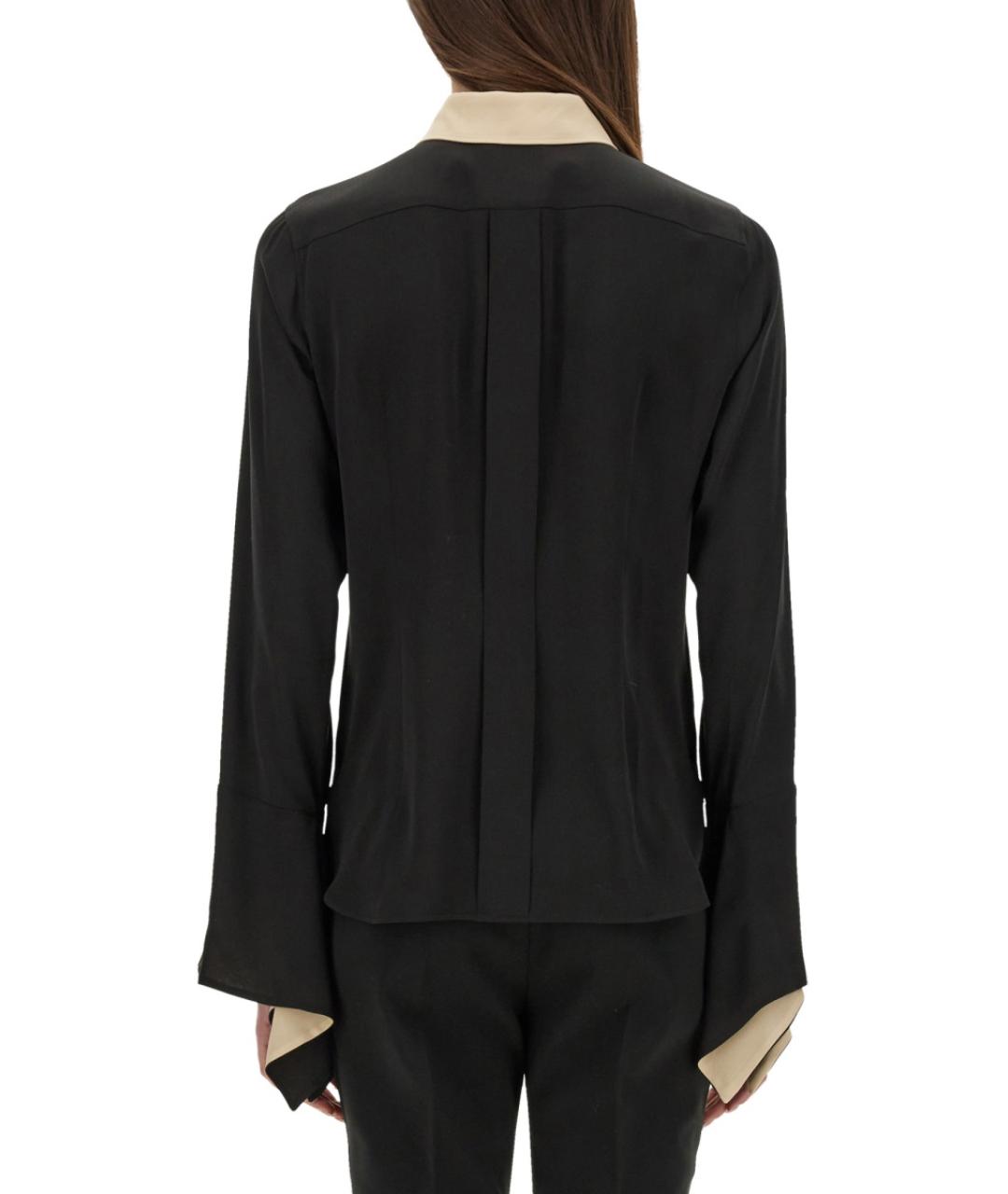 MAX MARA Черная шелковая рубашка, фото 4
