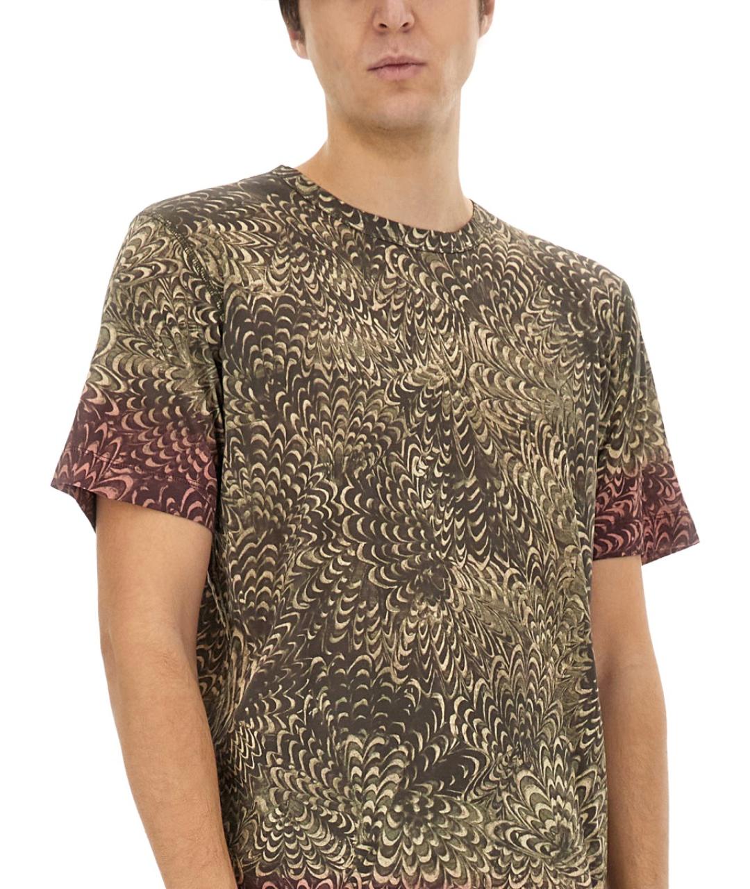 DRIES VAN NOTEN Мульти хлопковая футболка, фото 5
