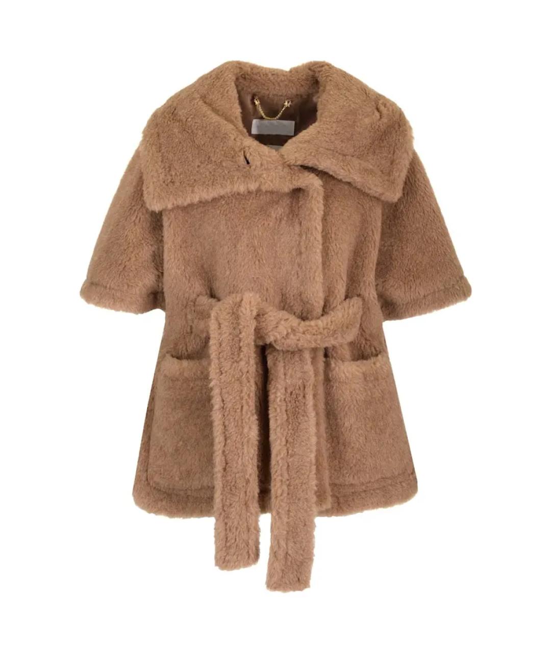 MAX MARA Бежевый шерстяной шарф, фото 1