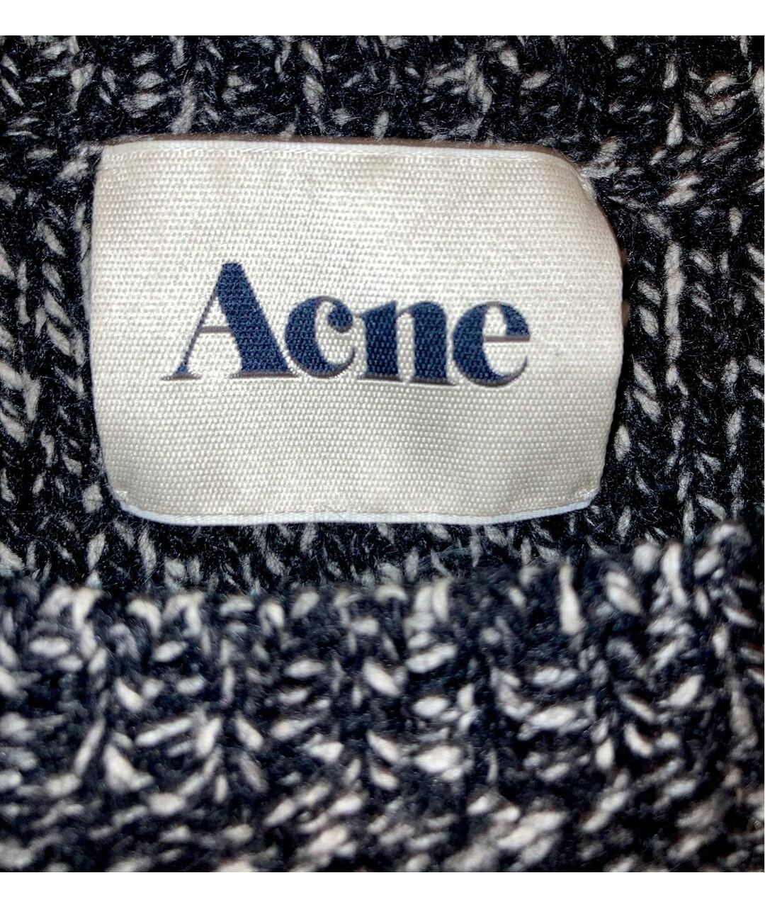 ACNE STUDIOS Черный шерстяной джемпер / свитер, фото 3