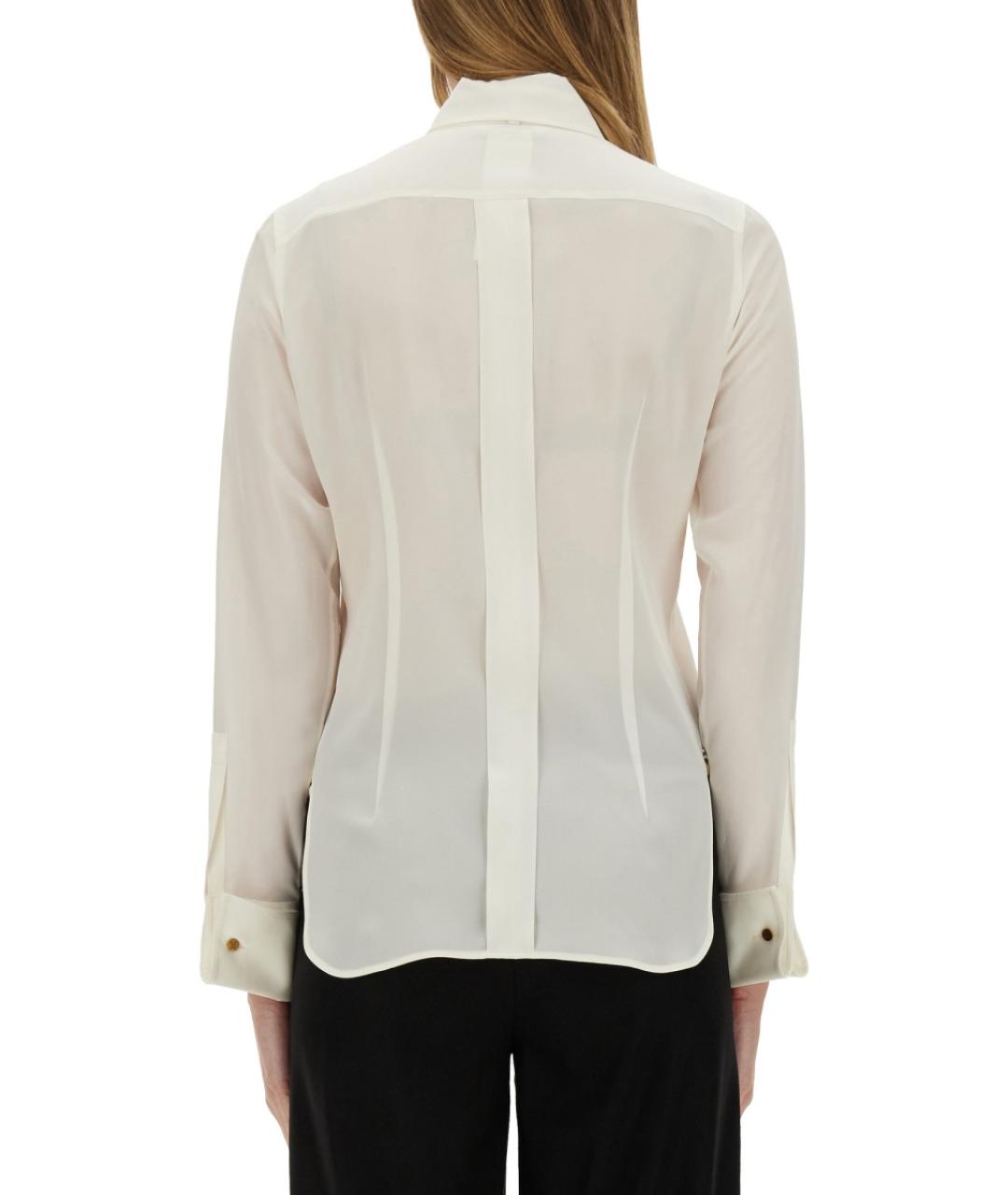 MAX MARA Белая шелковая рубашка, фото 3