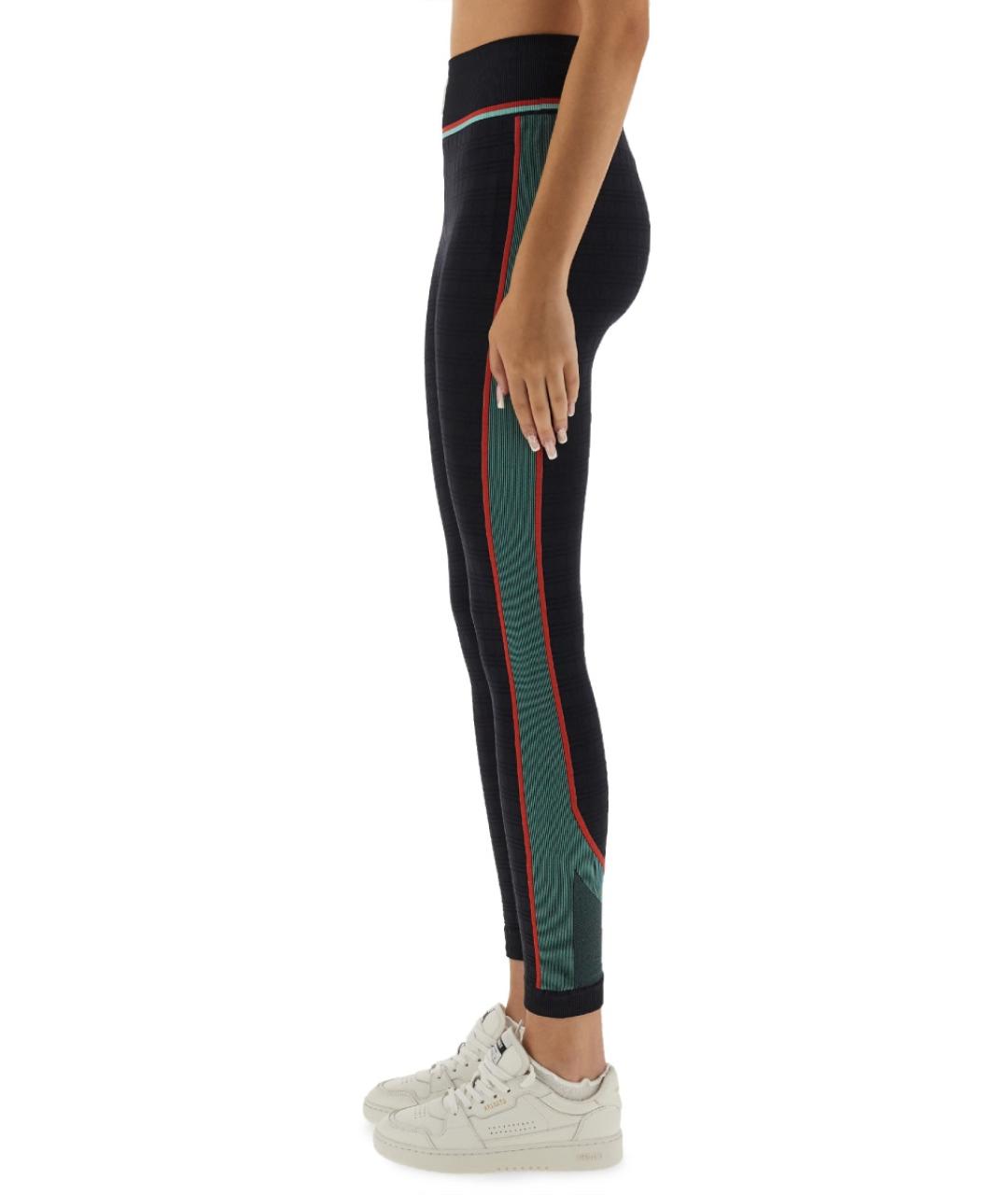 CASABLANCA Черные полиамидовые прямые брюки, фото 5