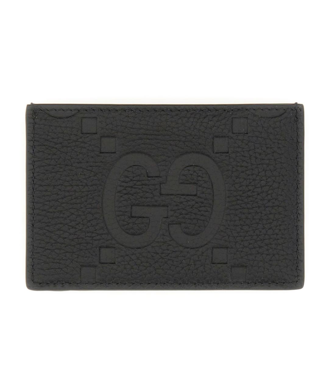 GUCCI Черный кожаный кардхолдер, фото 1
