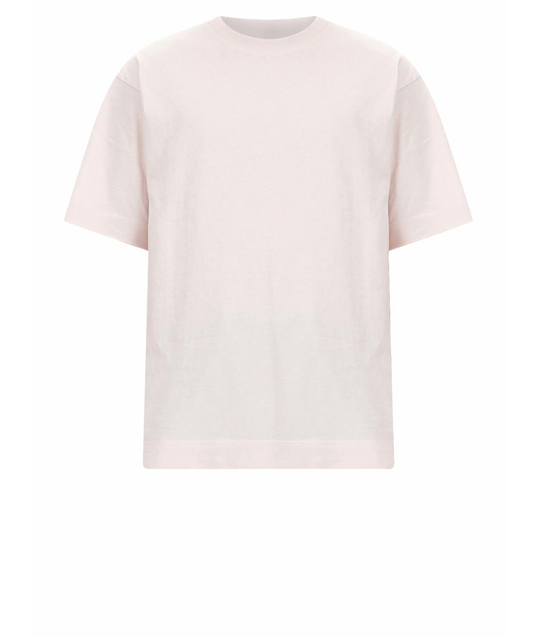 DRIES VAN NOTEN Розовая хлопковая футболка, фото 1