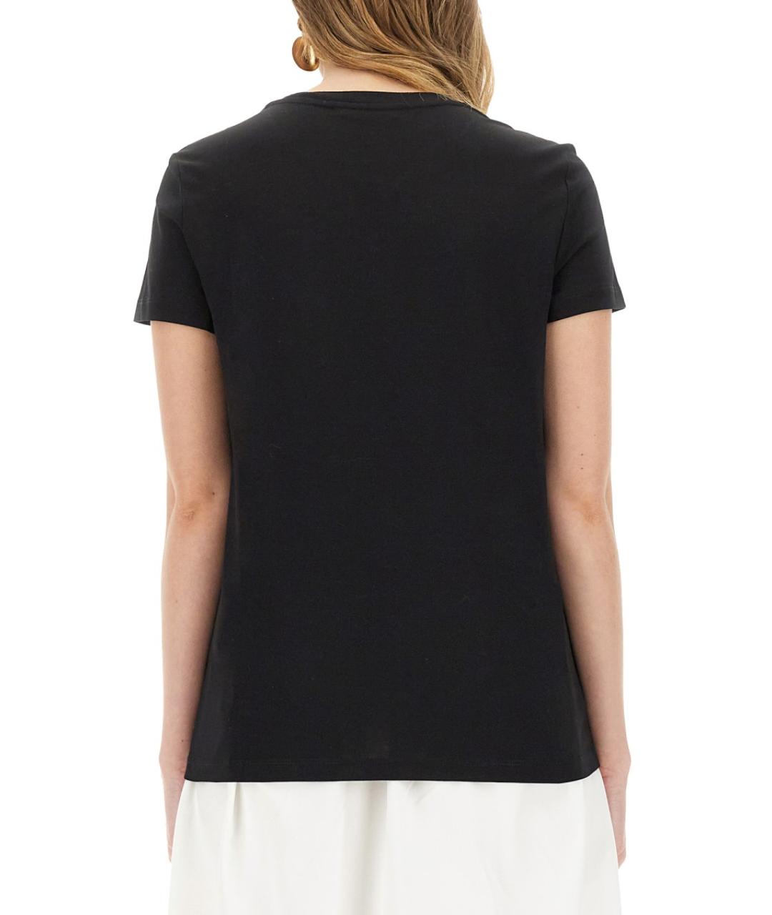 MAX MARA Черная хлопковая футболка, фото 4