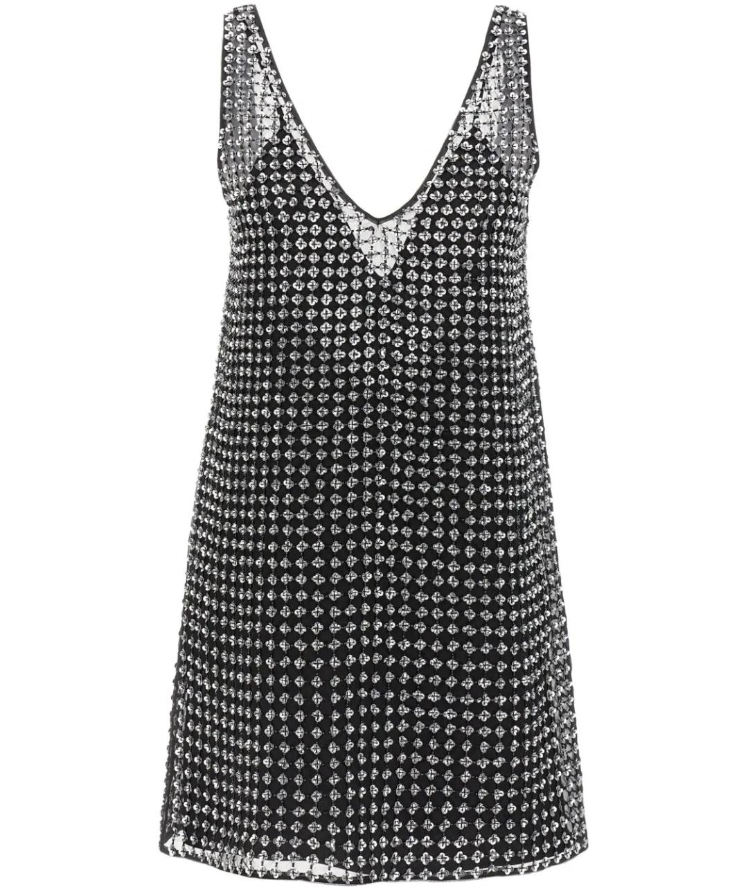 MAX MARA Черное ацетатное повседневное платье, фото 1