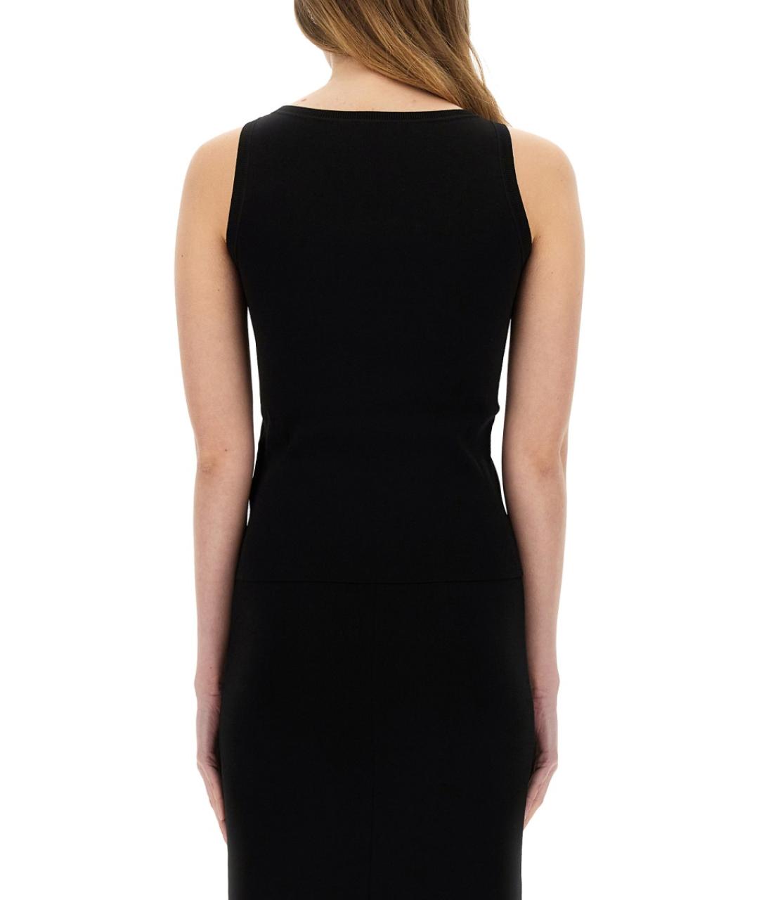 MAX MARA Черная вискозная майка, фото 4