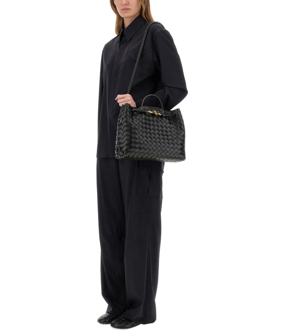 BOTTEGA VENETA Синяя шерстяная рубашка, фото 3