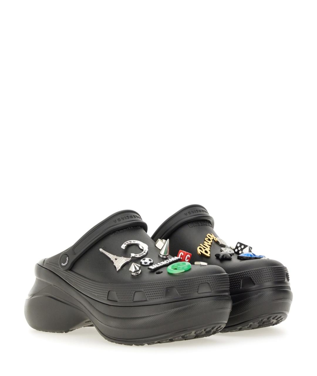 BALENCIAGA Черные шлепанцы, фото 2