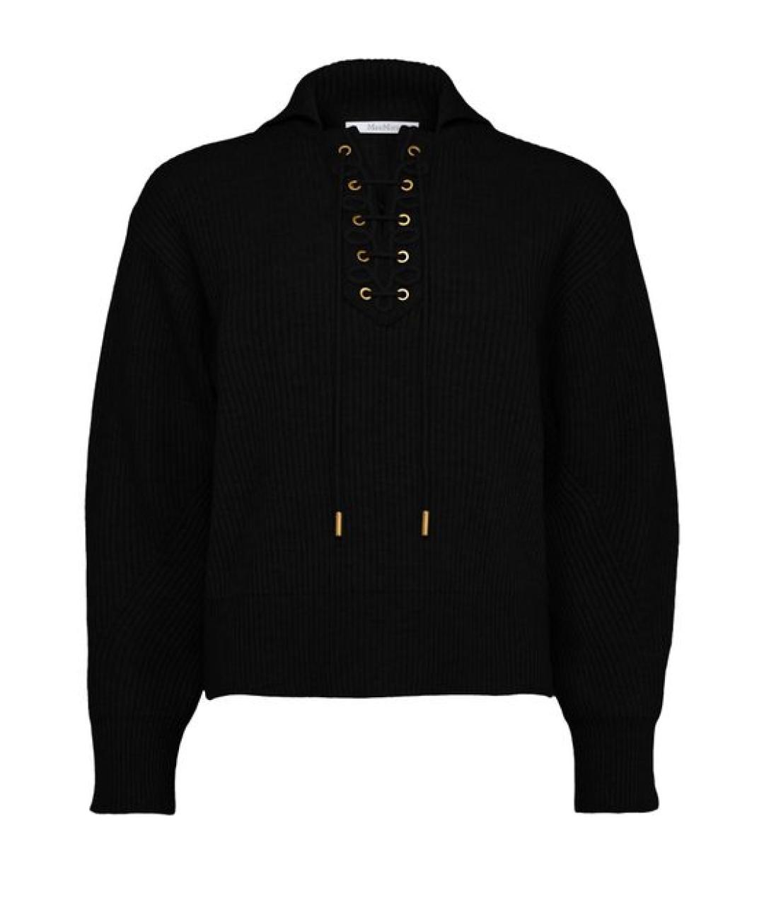 MAX MARA Синий шерстяной джемпер / свитер, фото 1