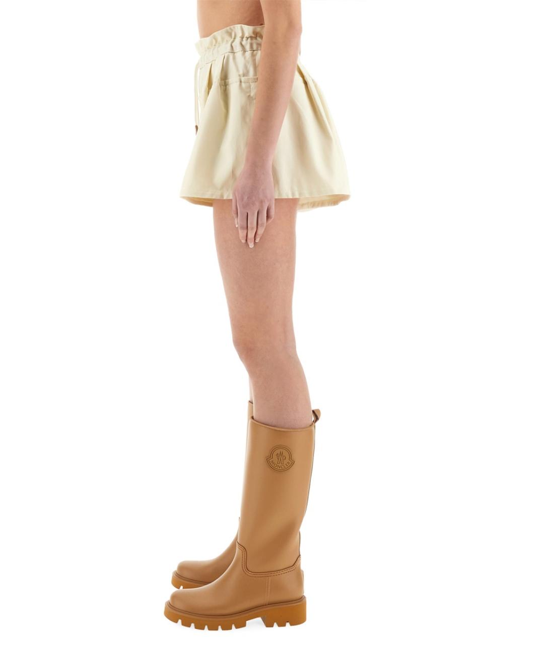 MONCLER Бежевые хлопковые шорты, фото 5