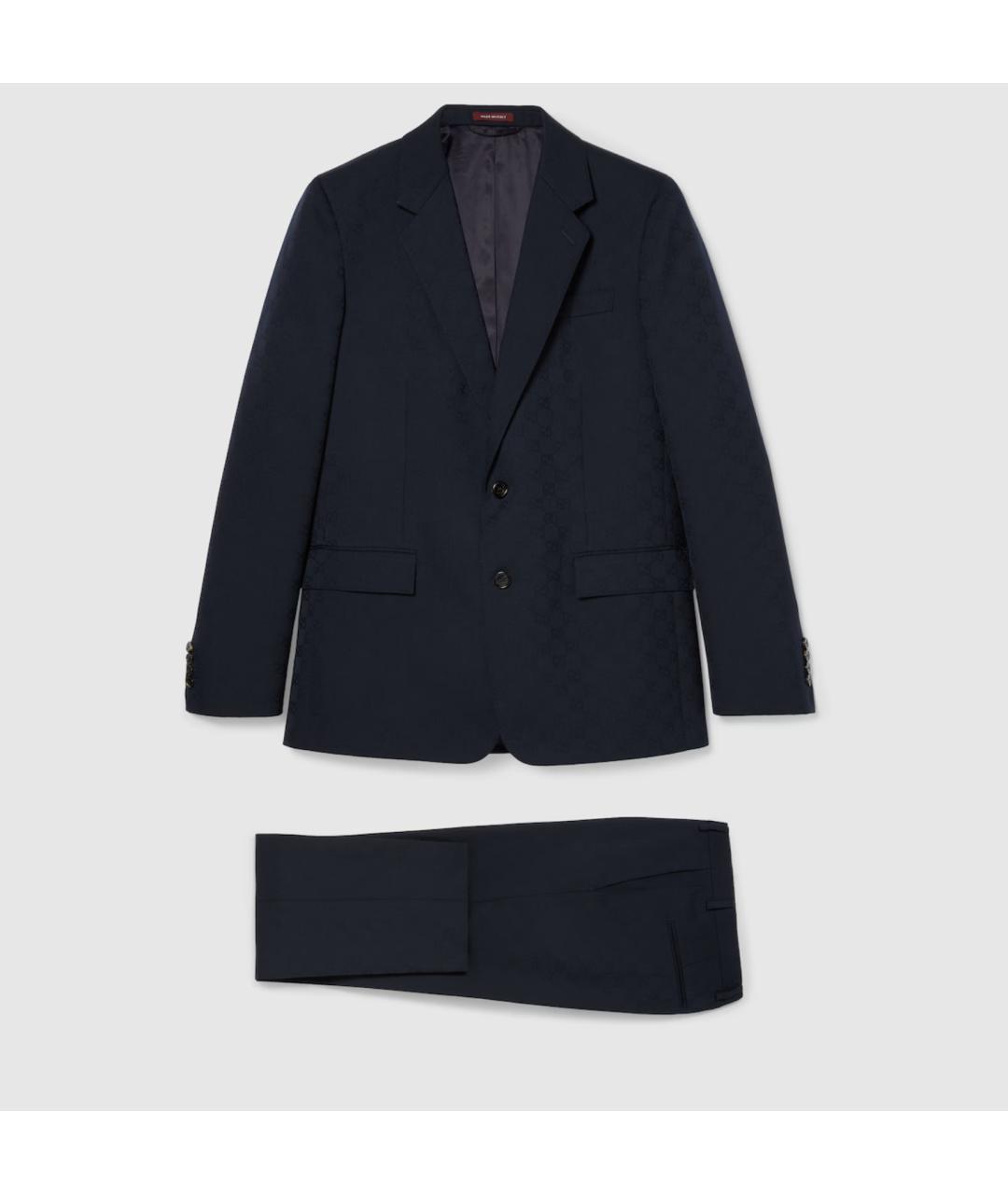 GUCCI Темно-синий классический костюм, фото 6