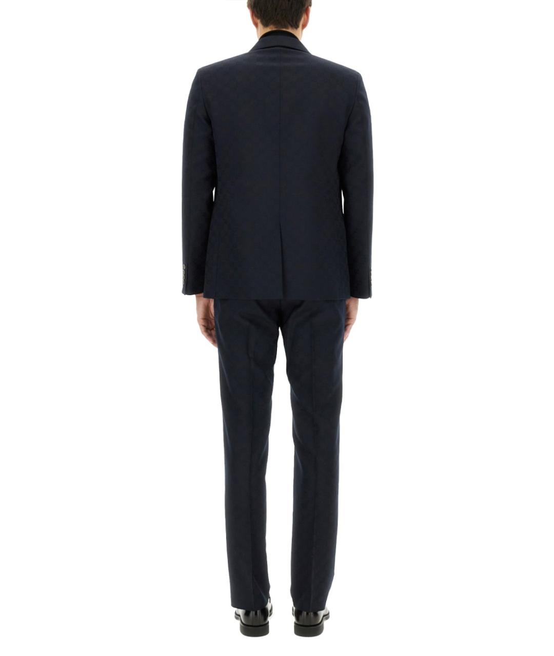 GUCCI Темно-синий классический костюм, фото 4