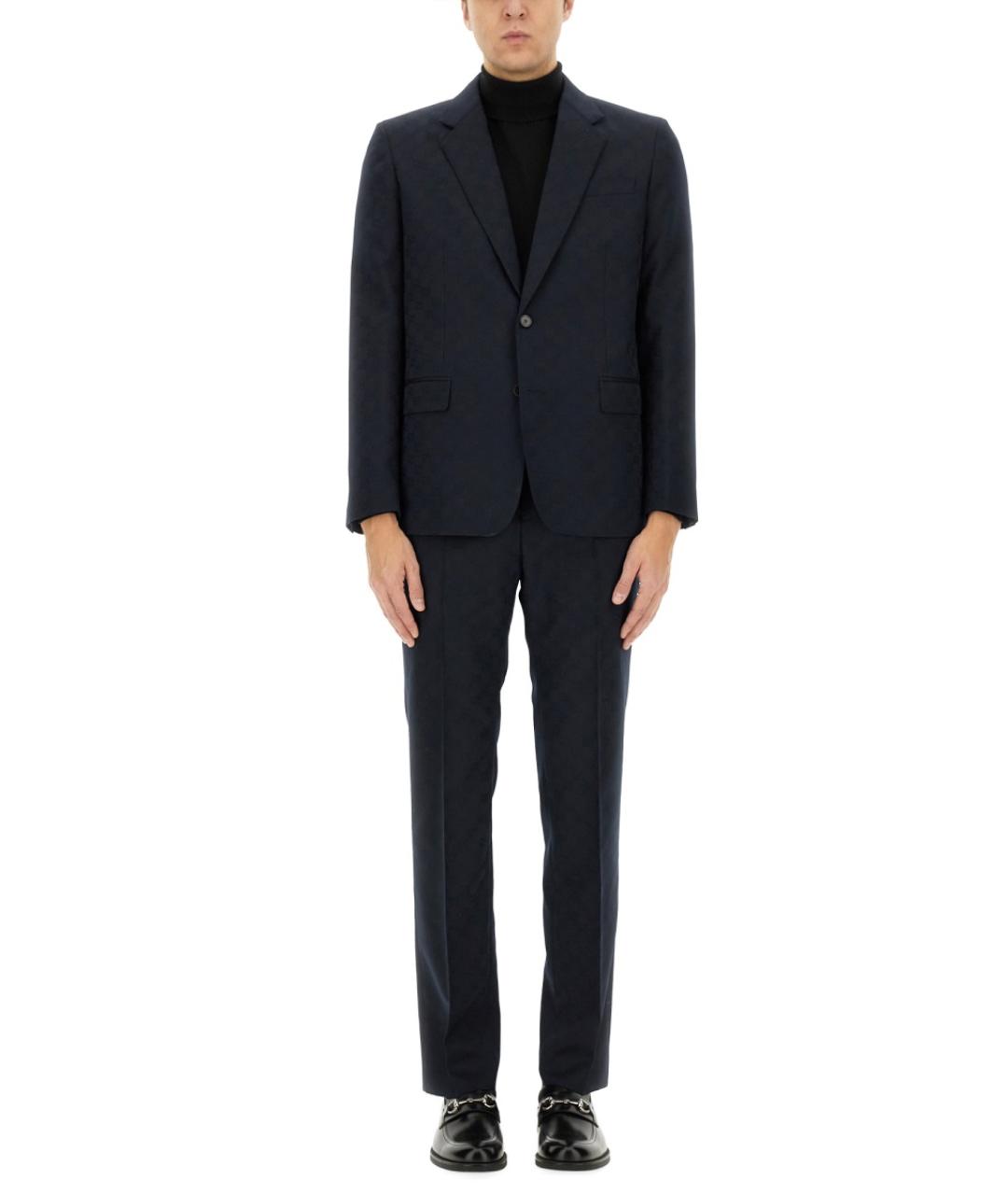 GUCCI Темно-синий классический костюм, фото 2