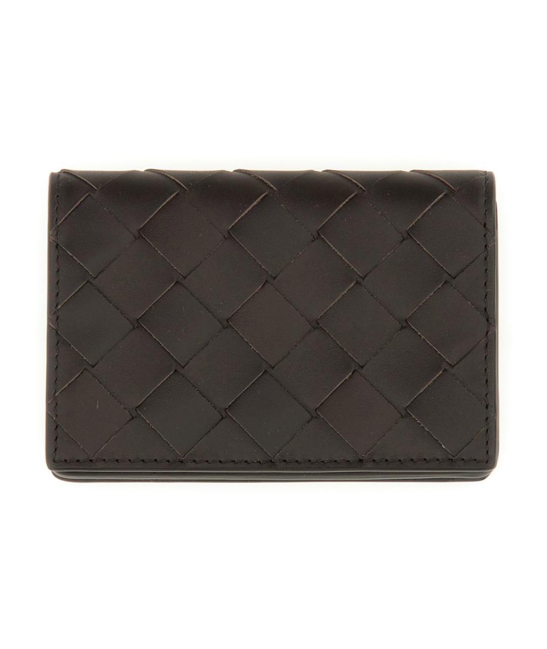BOTTEGA VENETA Коричневый кожаный кошелек, фото 1