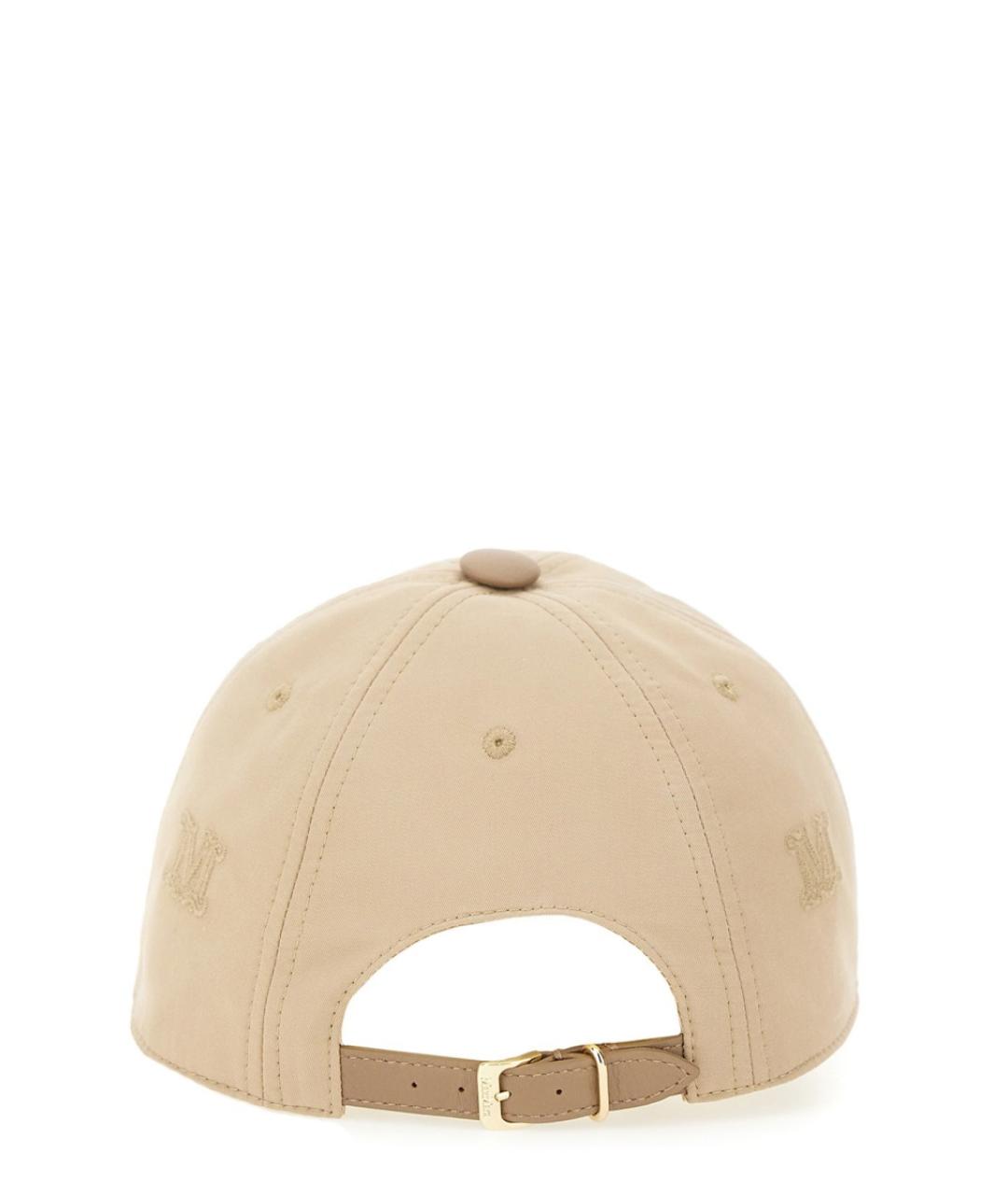 MAX MARA Бежевая хлопковая кепка, фото 2
