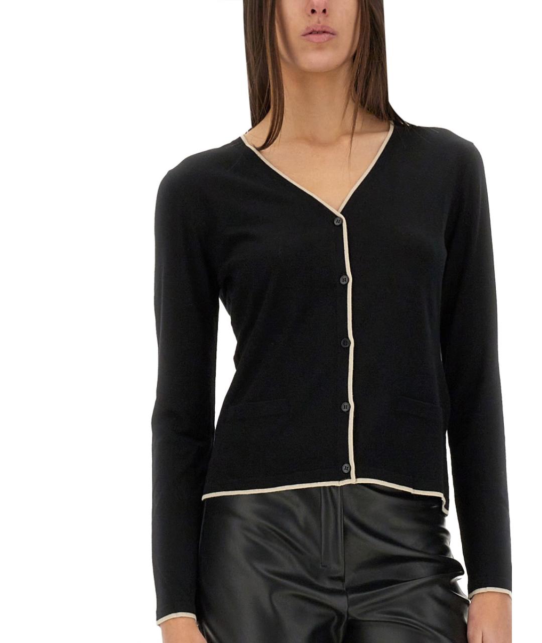 'S MAX MARA Черный шерстяной джемпер / свитер, фото 4