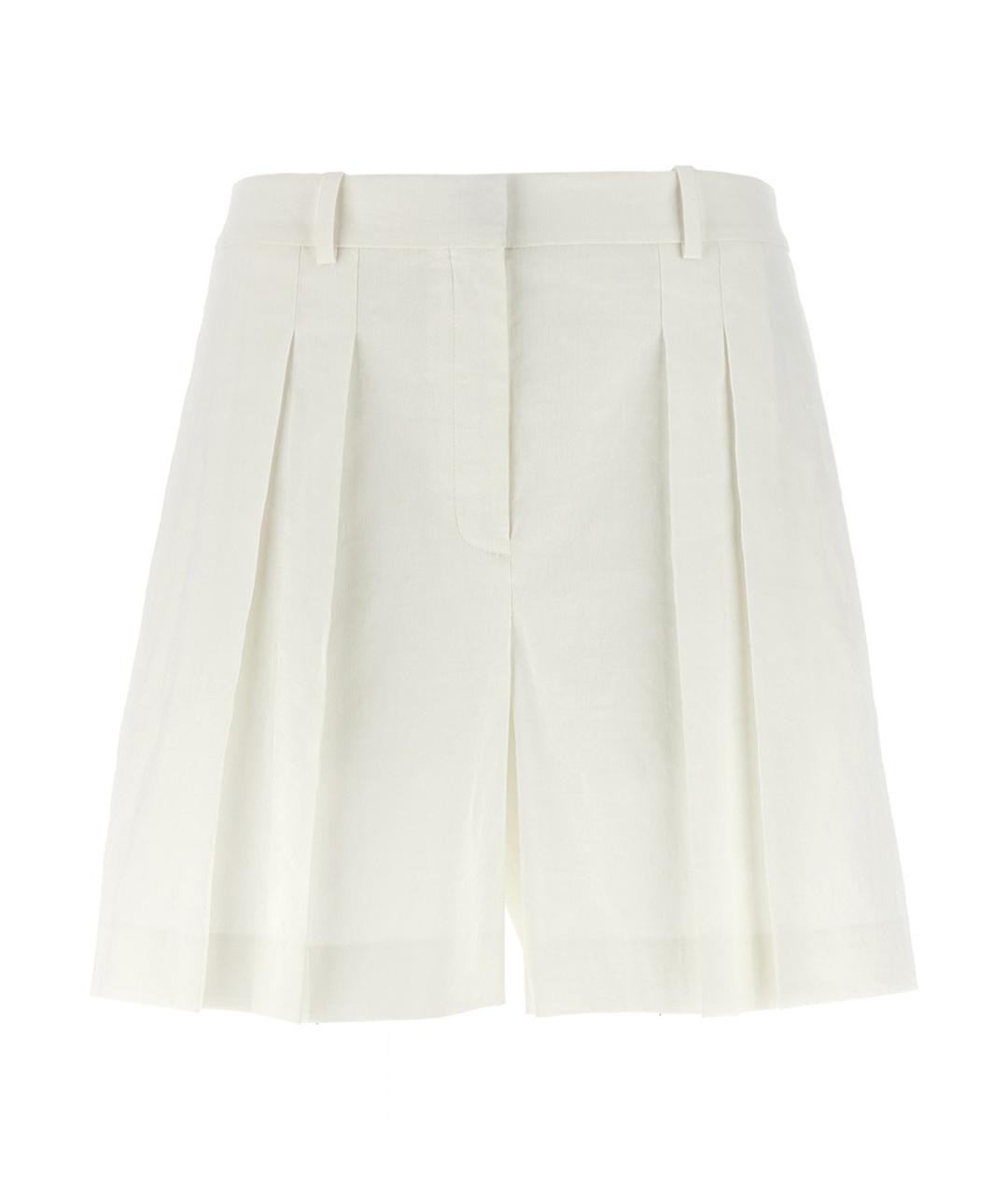 MAX MARA Белые шерстяные шорты, фото 1