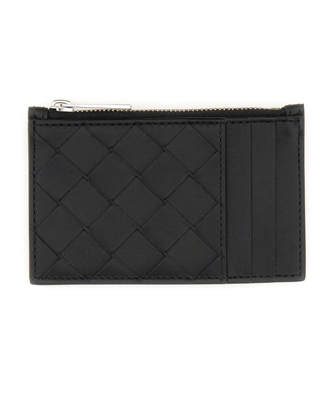 BOTTEGA VENETA Черный кожаный кардхолдер, фото 1