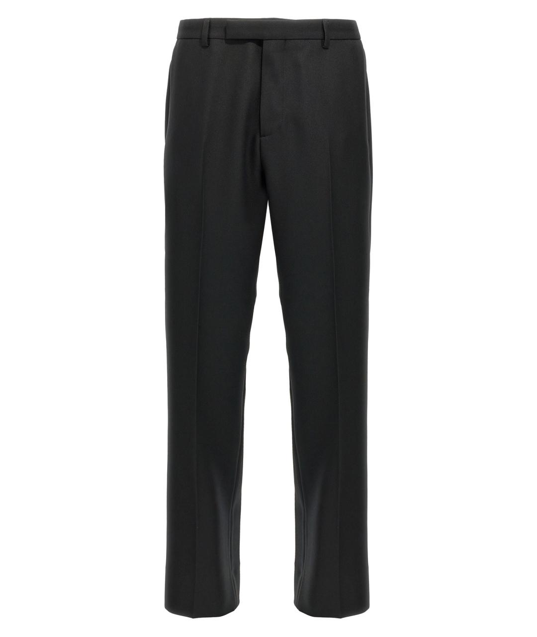 GUCCI Черные хлопковые классические брюки, фото 1