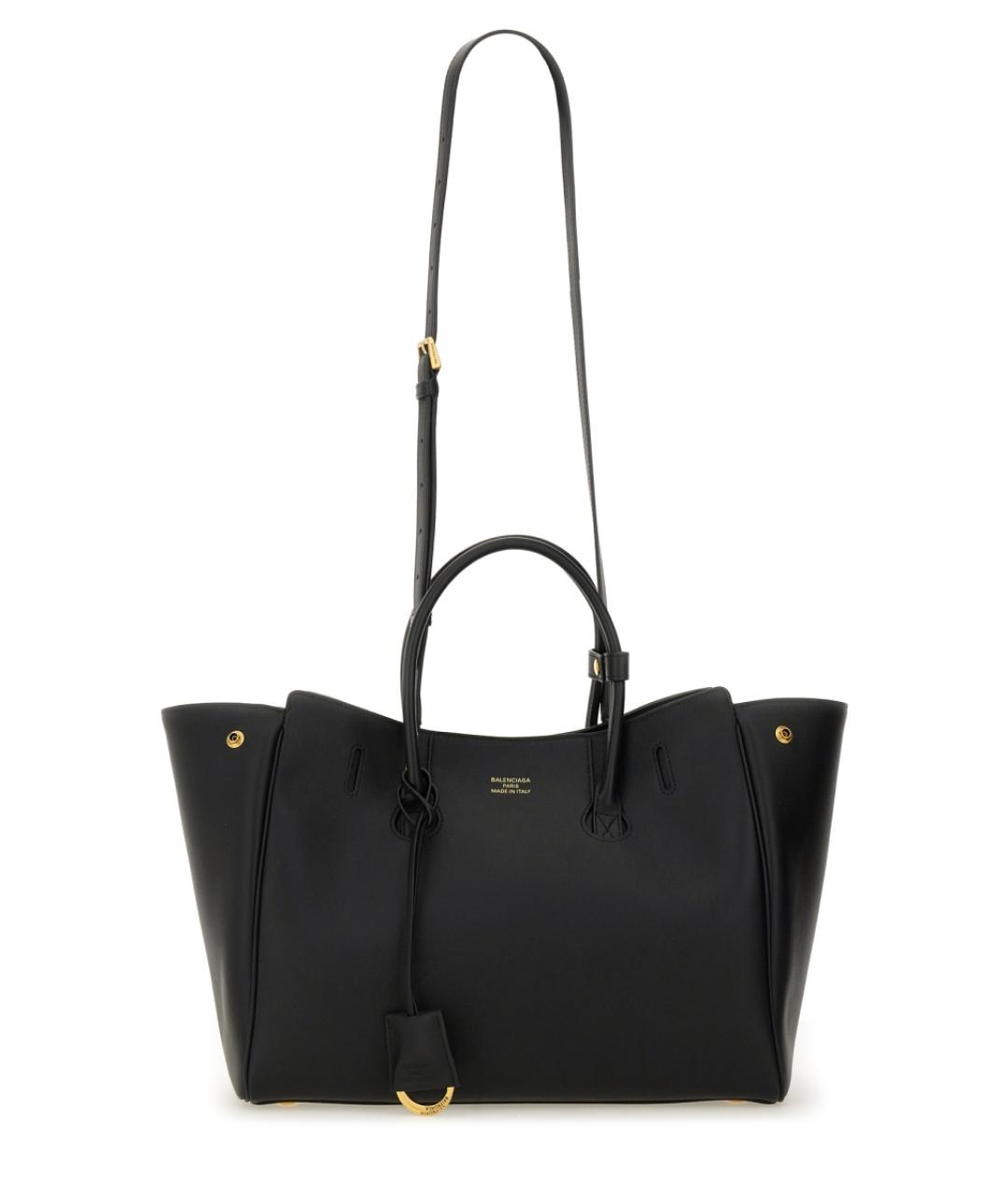 BALENCIAGA Черная кожаная сумка через плечо, фото 4