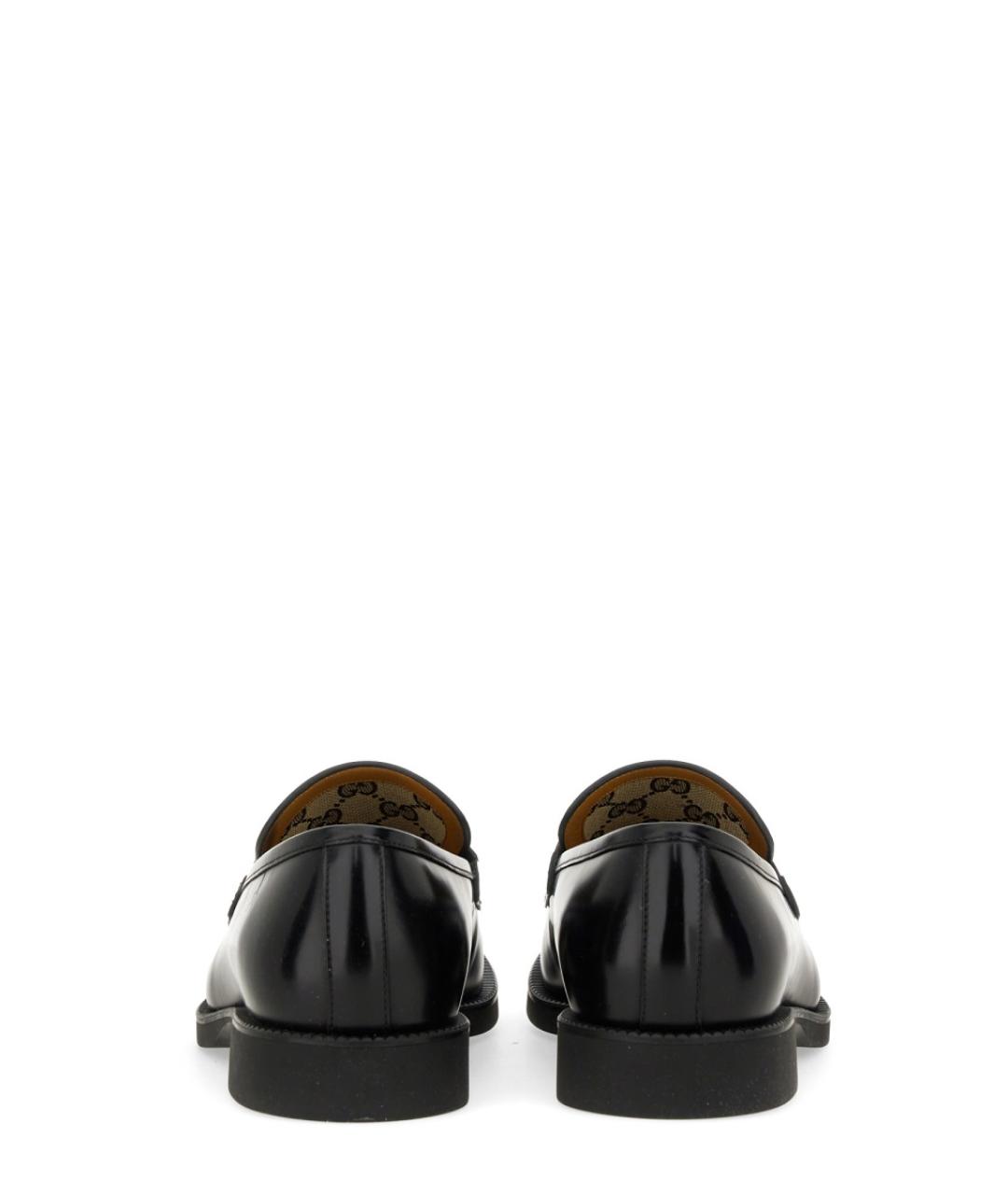 GUCCI Черные кожаные лоферы, фото 3