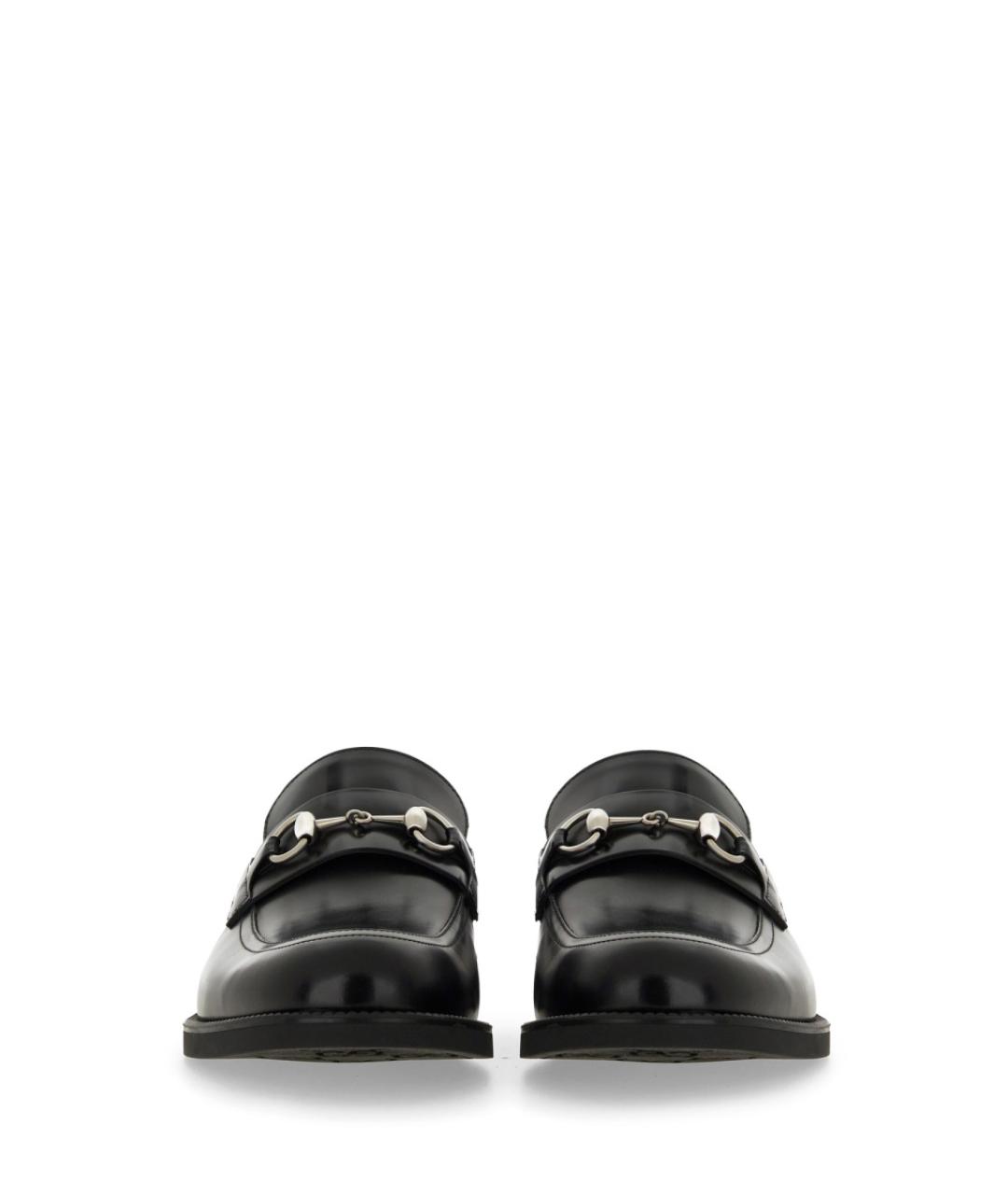 GUCCI Черные кожаные лоферы, фото 4