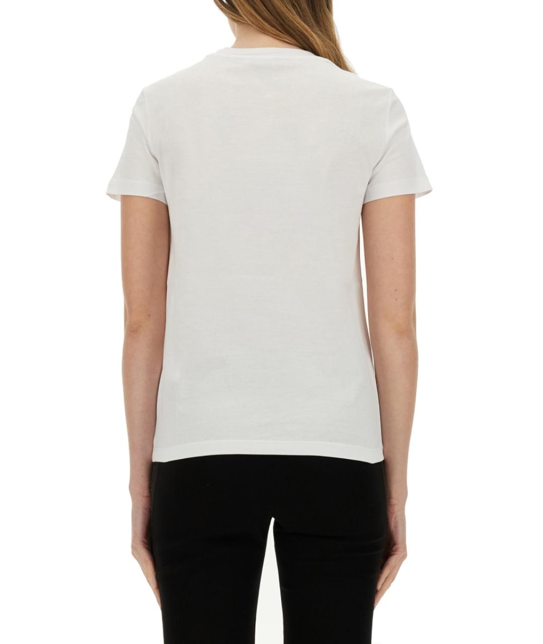 MAX MARA Белая хлопковая футболка, фото 4
