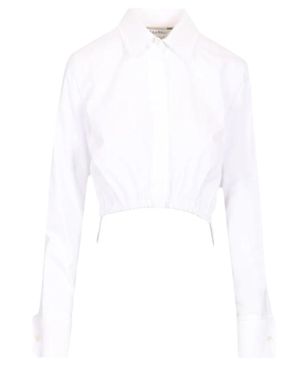 MAX MARA Белая хлопковая рубашка, фото 1