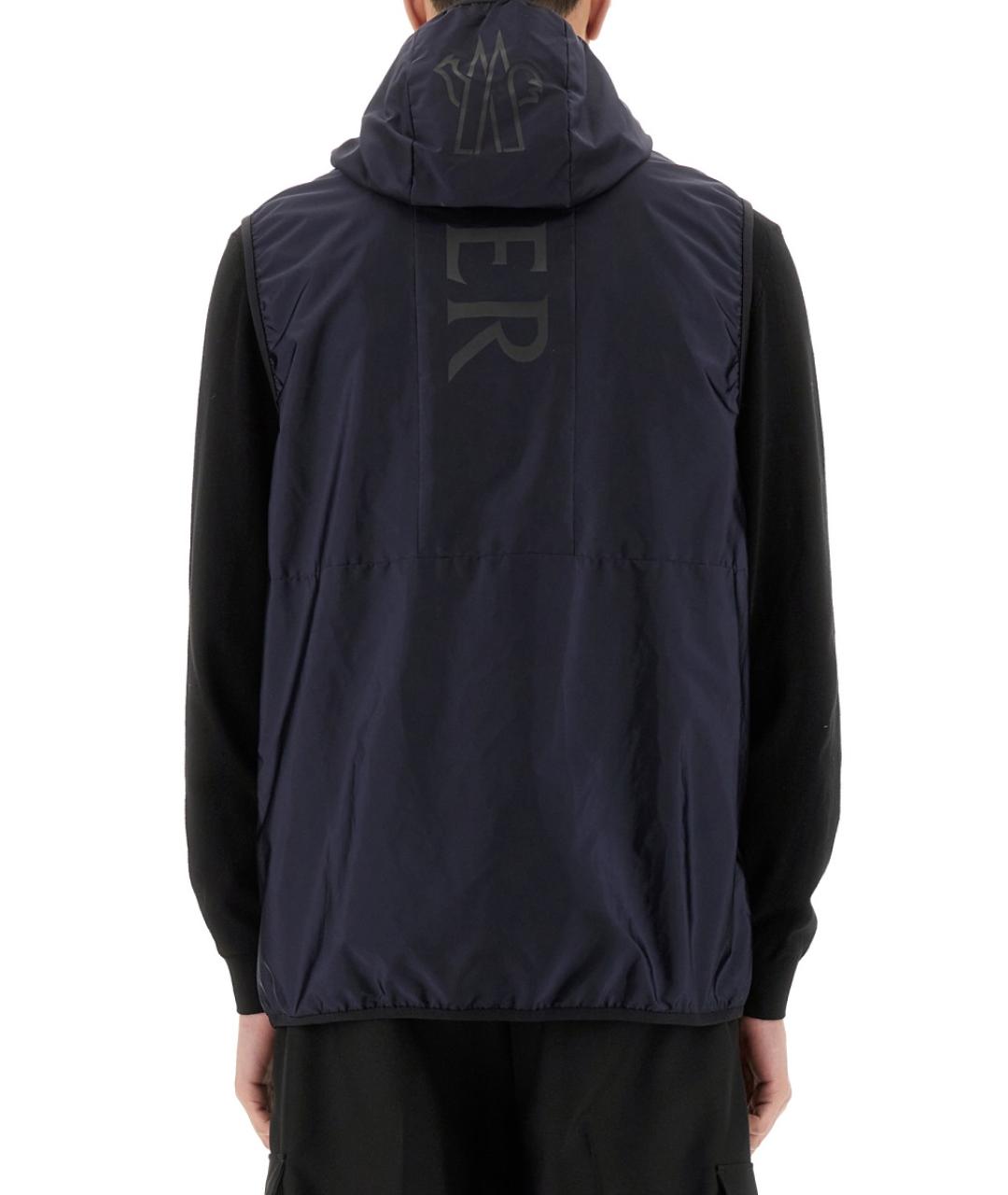 MONCLER Синий полиамидовый жилет, фото 4