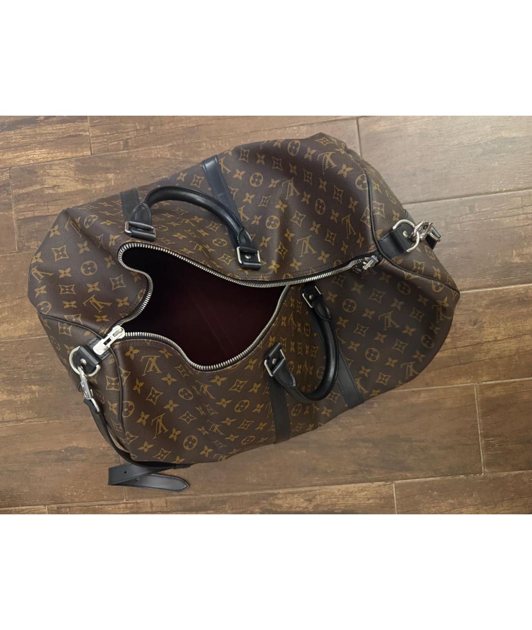 LOUIS VUITTON Коричневая дорожная/спортивная сумка, фото 7