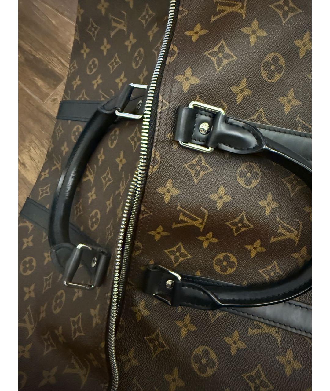 LOUIS VUITTON Коричневая дорожная/спортивная сумка, фото 5