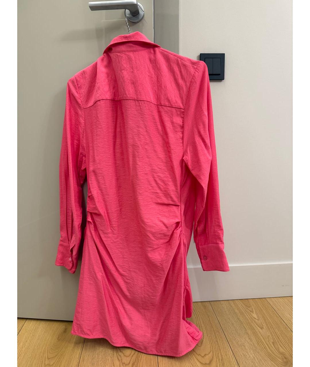 JACQUEMUS Розовое хлопковое повседневное платье, фото 3