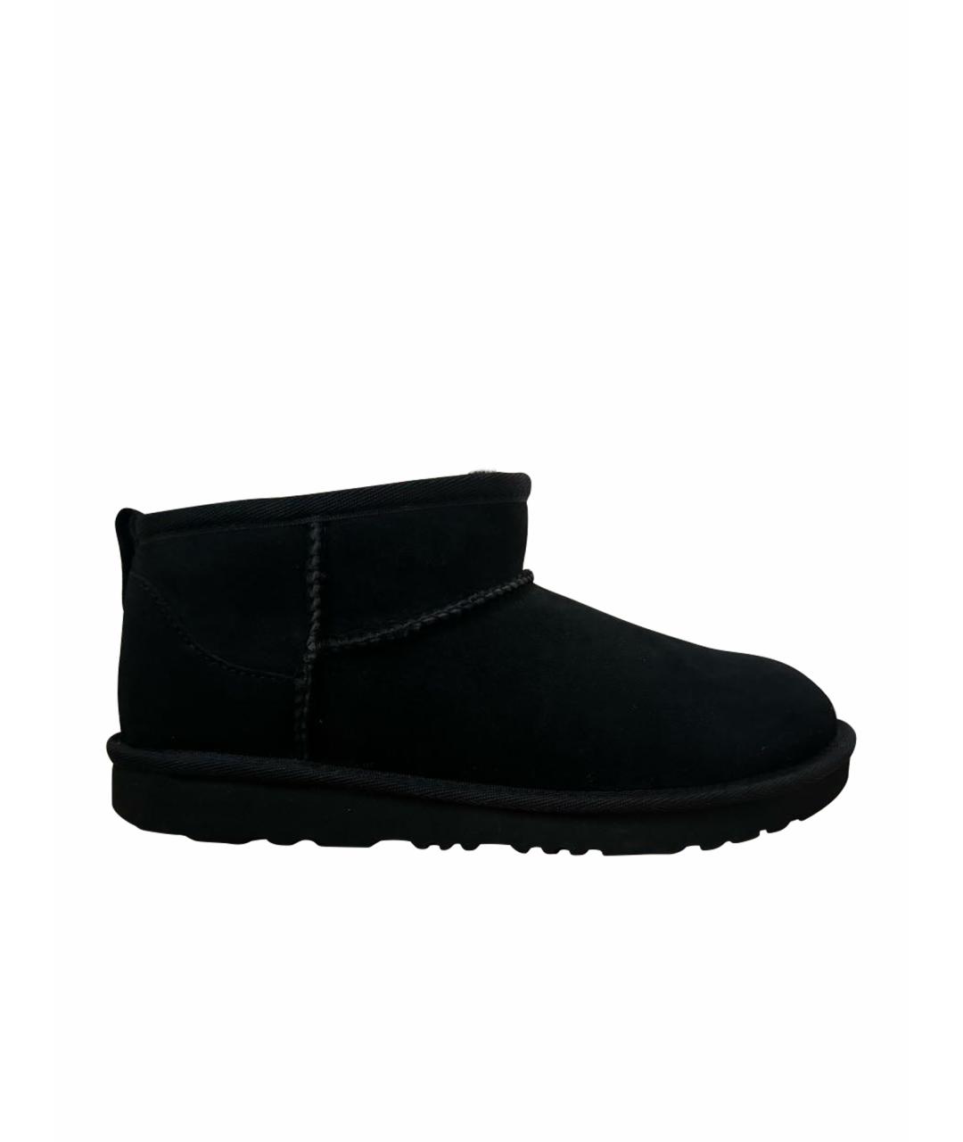 UGG AUSTRALIA Черные замшевые сапоги, фото 1