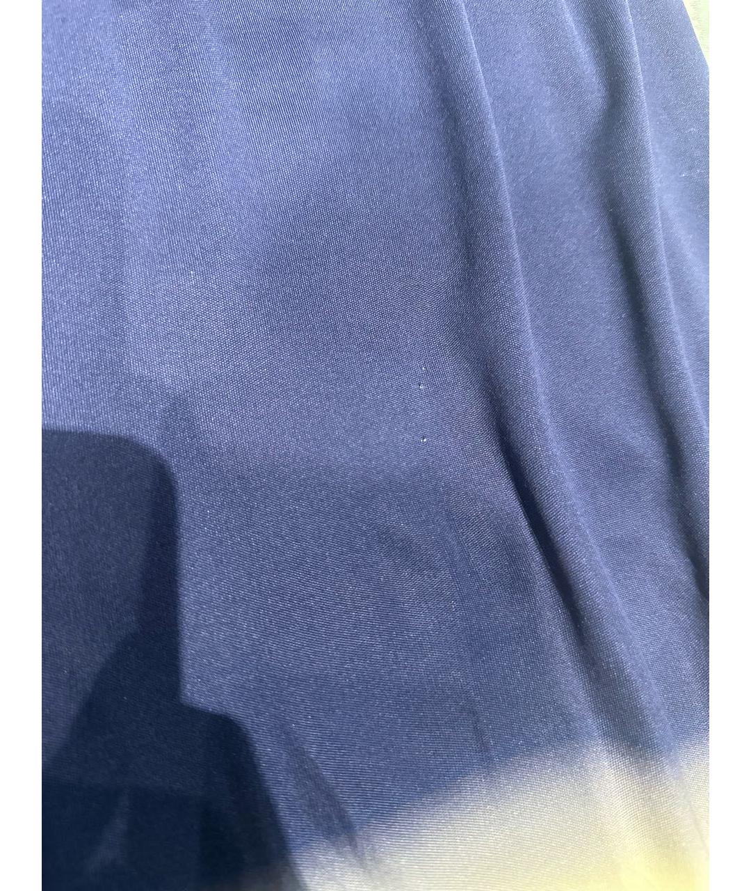 PRADA Синее вискозное коктейльное платье, фото 6