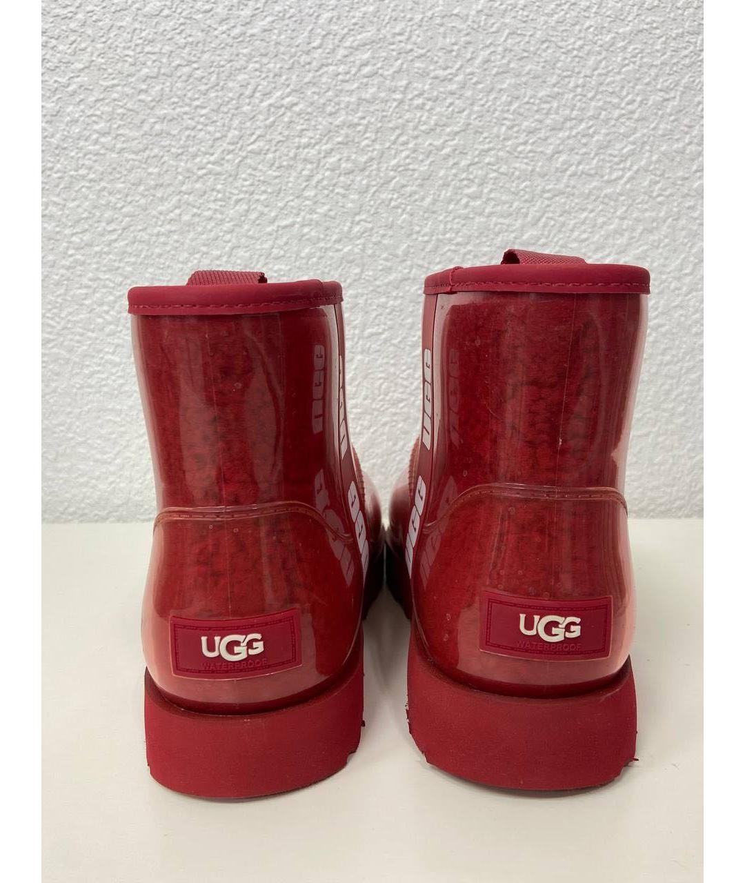 UGG AUSTRALIA Бордовые ботинки, фото 4