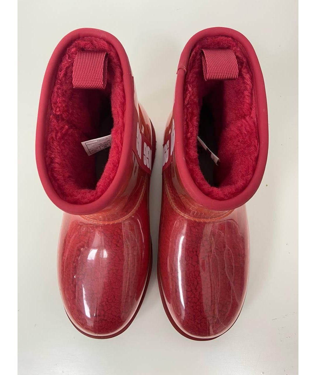 UGG AUSTRALIA Бордовые ботинки, фото 2
